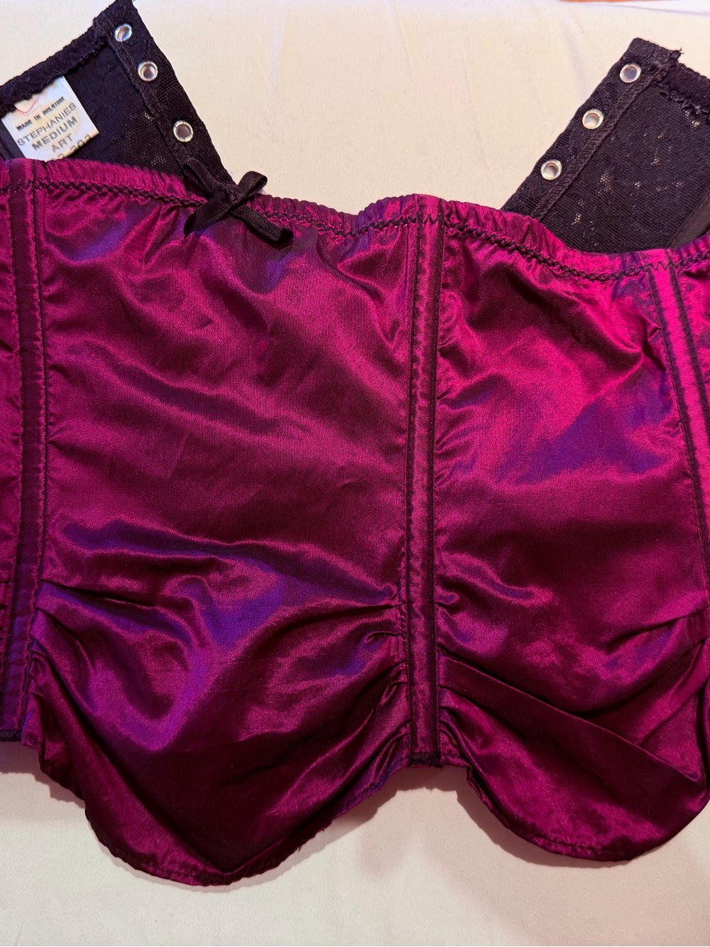 Satin Purple Corset-